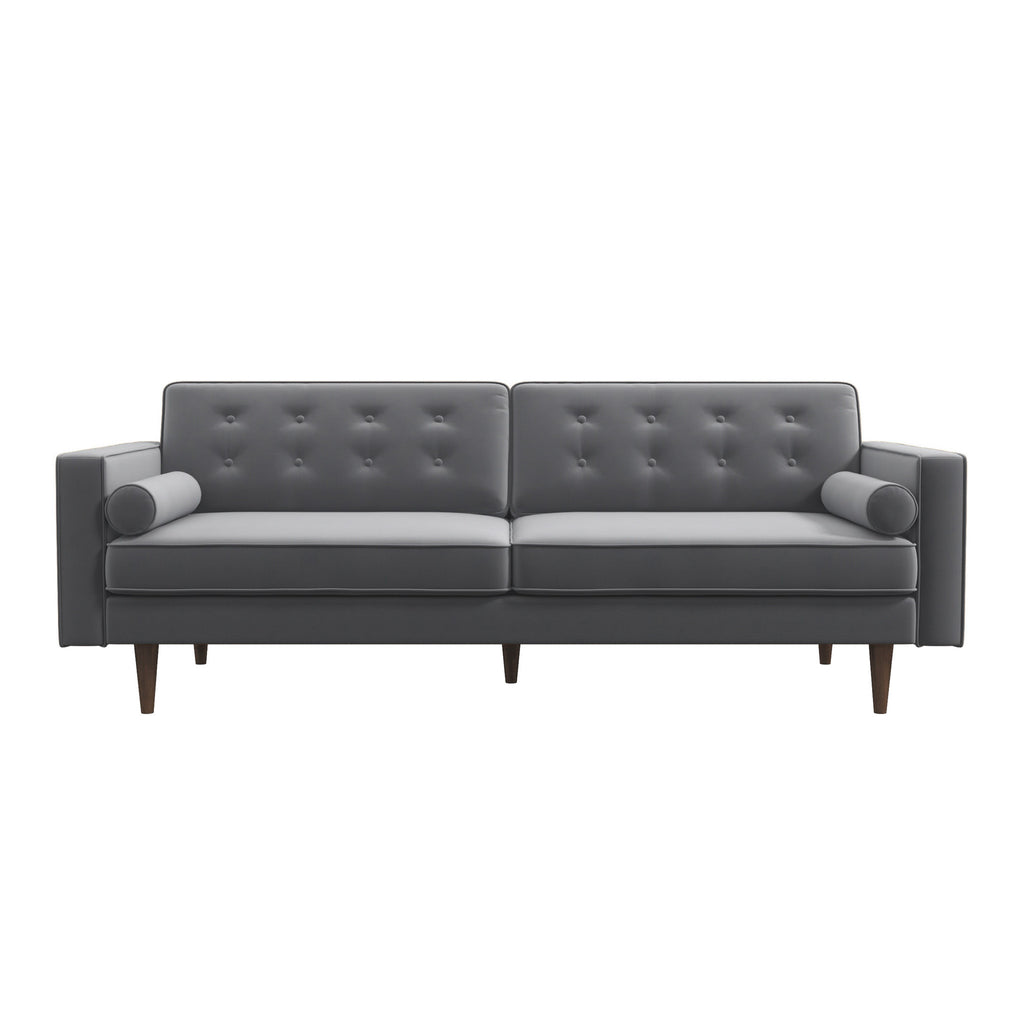 Kirby Sofa - Gray Velvet  | Mid in Mod | Houston TX | Best Furniture stores in Houston