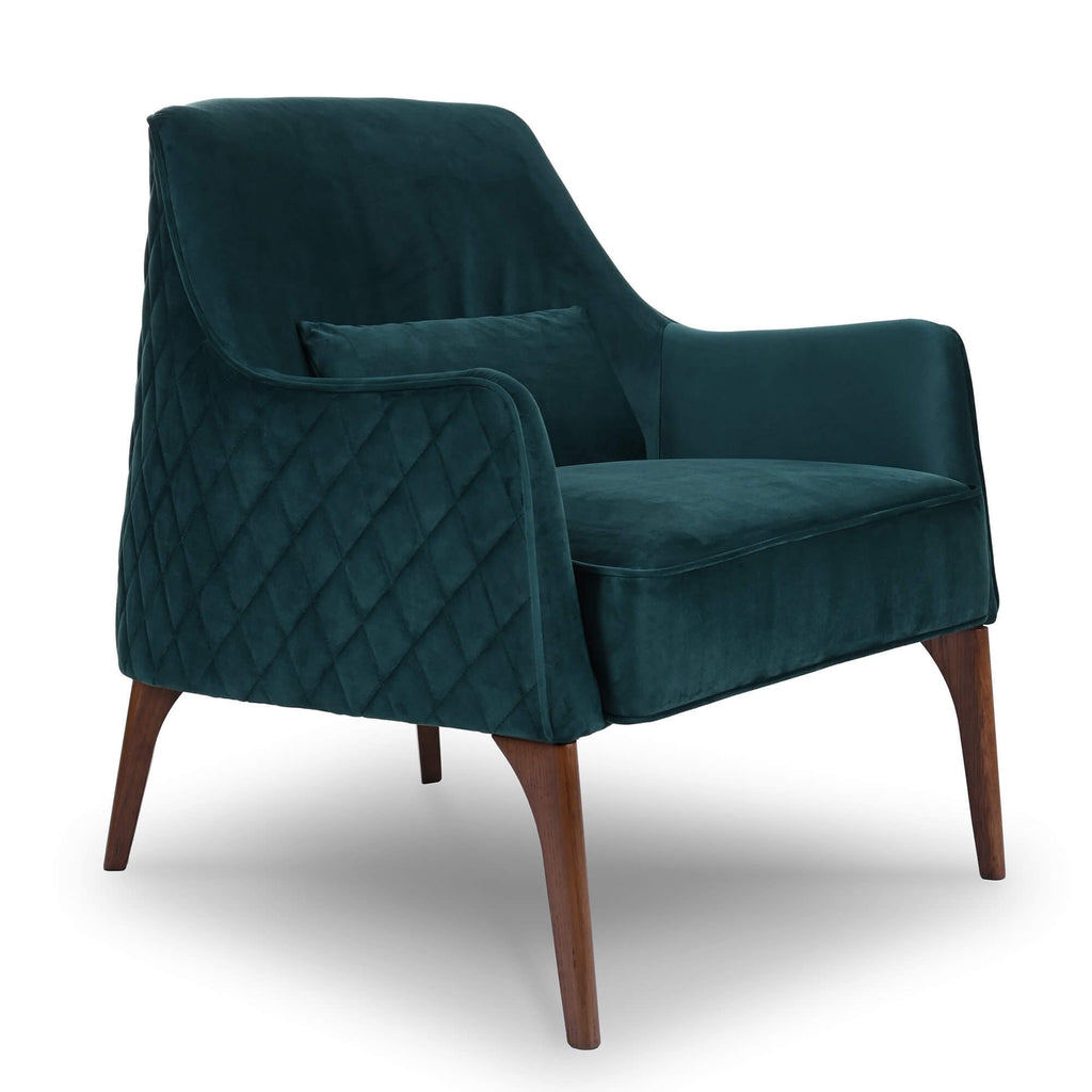 Arley Green Velvet Lounge Chair  | MidinMod | Houston TX | Best Furniture stores in Houston