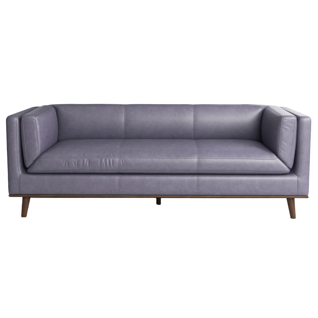 Brooklyn Fumo Leather Sofa - MidinMod Houston Tx Mid Century Furniture Store - Sofas 1