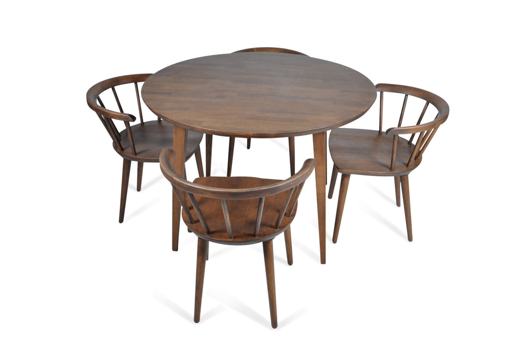 Fiona Dining set with 4 Mabel Dining Chairs - MidinMod Houston Tx Mid Century Furniture Store - Dining Tables 1
