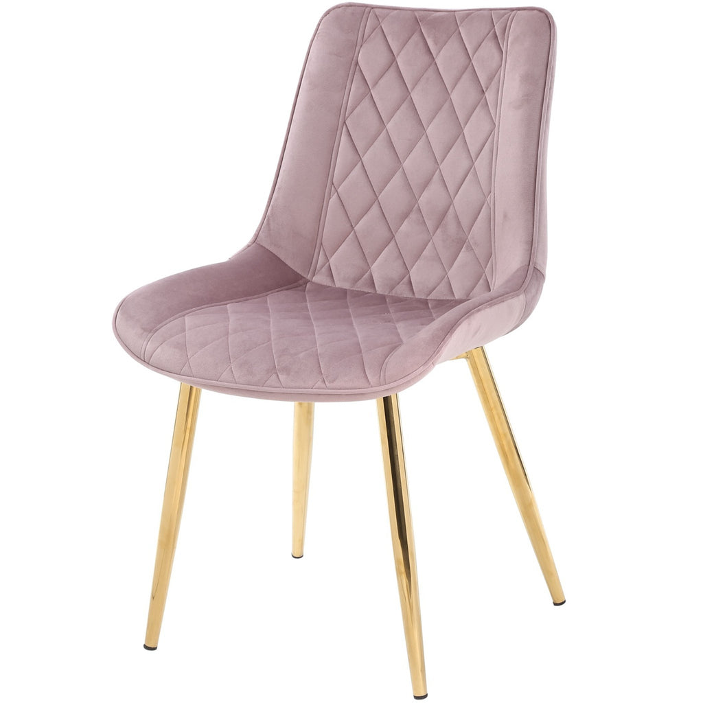 Samantha  Dining Chair - Pink Velvet | MidinMod | Houston TX | Best Furniture stores in Houston