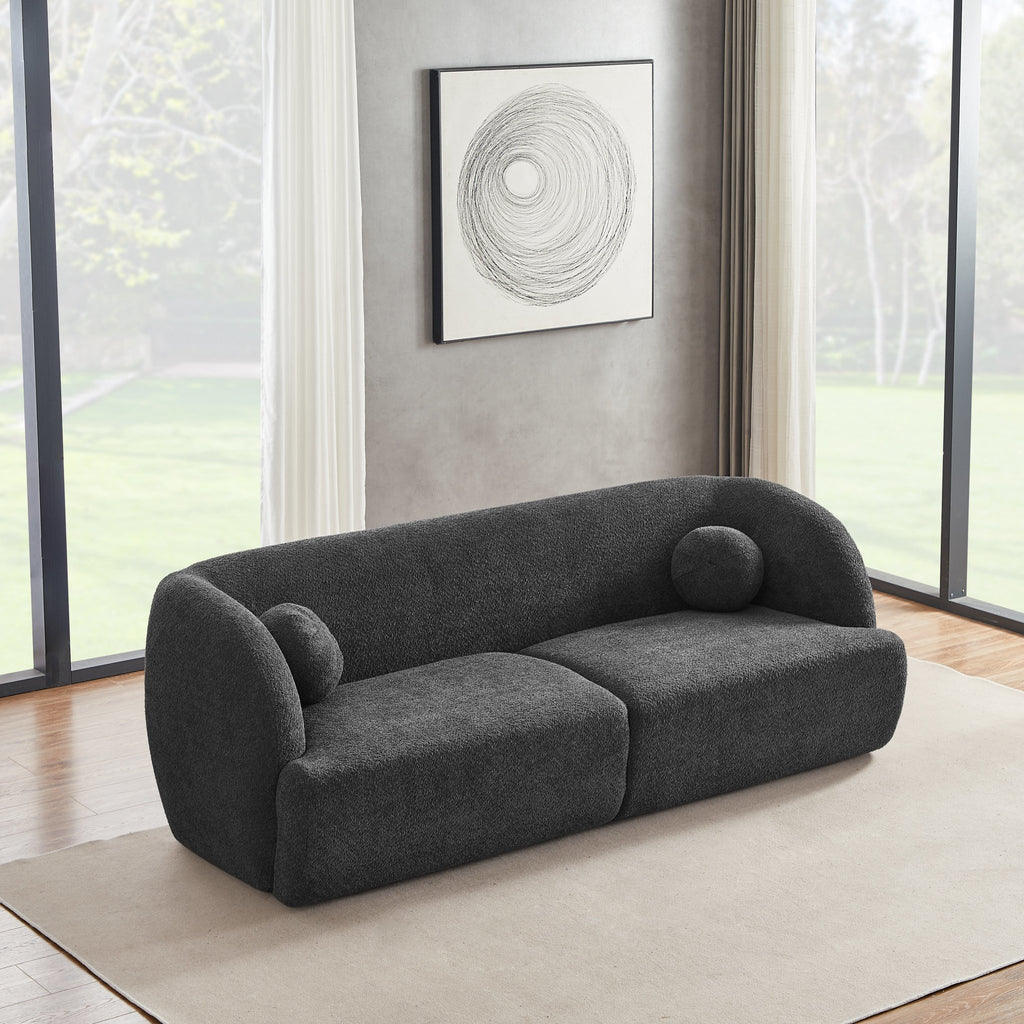 Quinn Grey Boucle Sofa - MidinMod Houston Tx Mid Century Furniture Store - Sofas 1